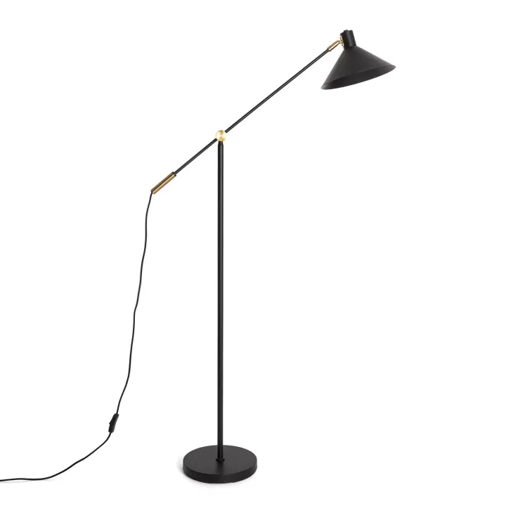 Ledkia Lámpara de Pie Metal Aleya Negro - 1