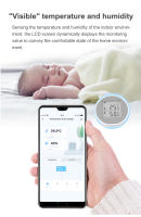 Sensor De Temperatura Y Humedad WIFI Tuya Sensor De Humedad Para El Hogar Compatible Con Alexa Y Google Assistant Medidor Inteligente De Ambiente - details 1