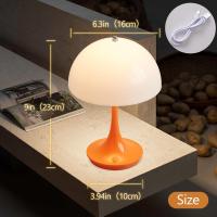 Lámpara De Mesa LED Con Sensor De Toque Luz Nocturna Recargable Inalámbrica Para Lectura Decoración De Habitación Restaurante Hotel Bar - details 6