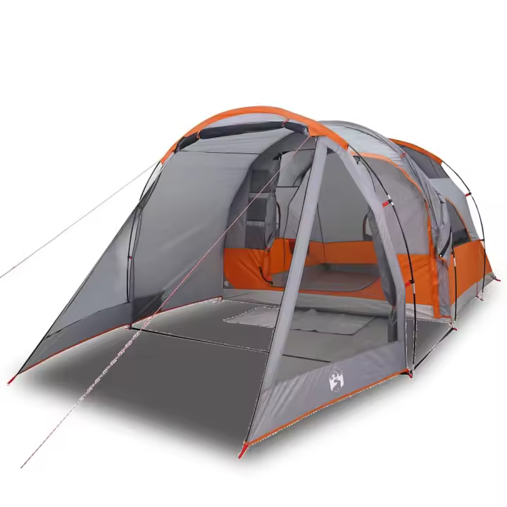 vidaXL Tienda de campaña túnel para 4 personas impermeable gris - 1