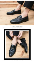Zapatos De Cuero Casual Para Hombre Estilo Británico Y Coreano Con Diseño De Abeja Mullidos Y Transpirables Para Oficina Y Moda - details 7