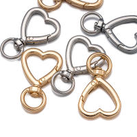 5Pcs Clip De Corazón Para Llavero Hebilla Trigón De Cangrejo Para DIY De Cadena De Llaveros Joyería Herramientas De Metal De Aleación De Zinc - details 5