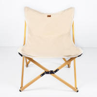 Silla plegable de camping Aktive estilo Glamping, de algodón y aluminio, peso máx. 110 kg., Medidas 58x61x73cm. - details 1