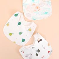 3pcs Bibs Para Bebé En Forma De U Telas Muslin Rotación 360 Grados Algodón Estilo Moda Para Niños Y Niñas Recién Nacidos Y Bebés De 0 a 36 Meses - details 5