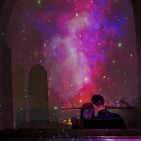 Proyector De Estrellas Galácticas LED Luz Nocturna Astronauta Para Decoración De Habitación Regalo Para Niños Lámpara Decorativa Para El Hogar - details 17