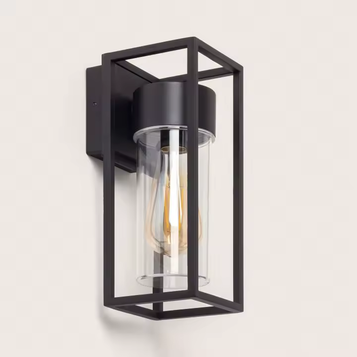 Ledkia Aplique de Pared Exterior Aluminio Siawja Negro - 1
