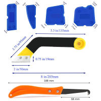 Juego De 12 Herramientas Para Eliminar Grout Cuchilla De Tajo Limpieza De Encaje De Azulejo Escobilla De Caulking Para Cocina Y Habitaciones - details 6