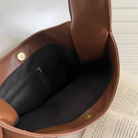 Bolso de mano de cuero para mujer, bolsa de hombro grande y suave, estilo informal, a la moda, 1 piezas - details 5