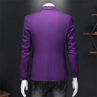 Chaleco De Novio Casual Para Hombre Marca Alta Color Sólido Diseño De Negocios Blazer De Boda Top De Traje Chaqueta De Moda - details 32
