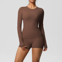 SSITO Traje Deportivo de Yoga para Mujer, 2 UDS., entrenamiento, ajuste Seco, transpirable, Top Deportivo de Alta elasticidad, pantalones de Yoga de Belte Alta para Mujer - details 5