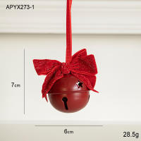 Nueva Colgante De Navidad 2025 Pequeño Campana Terciopelo Nudo Navidad Árbol Pinza Decoración Suministros Escena Colgante Decorativo Pequeño - details 6