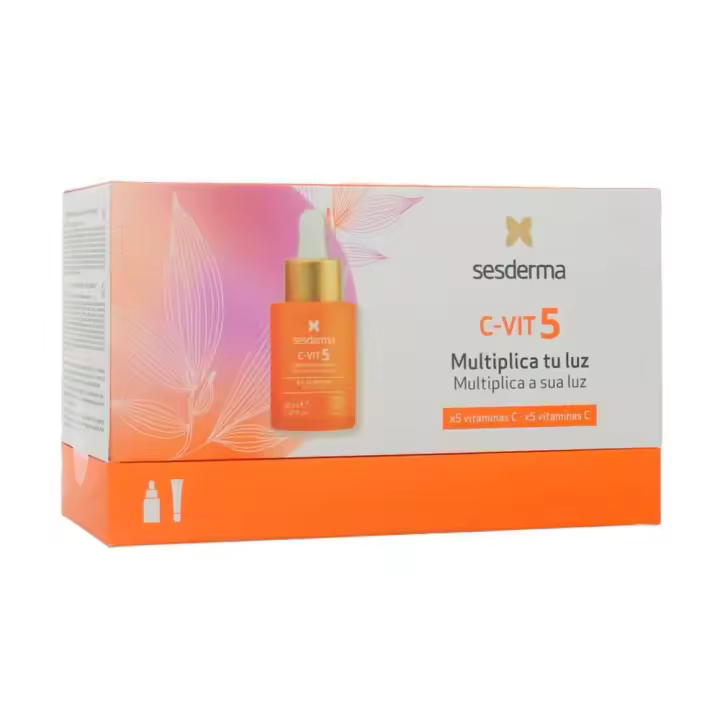 SESDERMA C-VIT 5 SERUM 30 ML + FLUIDO LUMINOSO 10 ML - 1