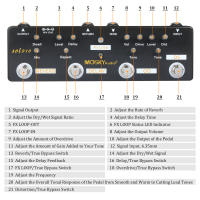 MOSKY Audio SOL918 Pedal De Efectos Para Guitarra Y Bajo 5-en-1 True Bypass Multi-in-1 Electro-acústico Productos De Audio - details 3