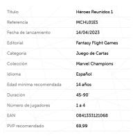 Marvel Champions Héroes Reunidos 1 Fantasy Flight Games - details 0