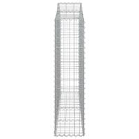 vidaXL Cesta gaviones forma arco hierro galvanizado 200x30x120/140 cm - details 3