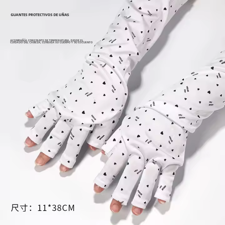 Guantes De Protección UV Para Uñas 2pcs Protección Contra Rayos UV Para Lámpara LED Herramientas De Manicura a Prueba De Radiación - 1