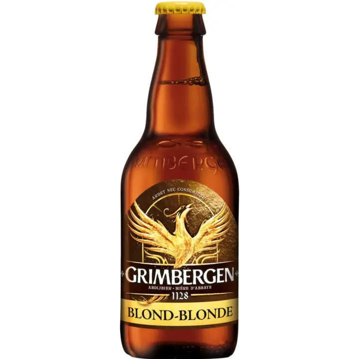6 uds x Grimbergen Blonde 33Cl cerveza belga rubia estilo Abadía - 1