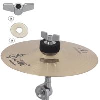 LADE Cymbals Stand Sleeves Set De 18 Piezas Con Base Y Tornillos De Alas Accesorio Para Batería Reemplazo De Felpa Para Estuche De Cymbal Hi-Hat - details 6