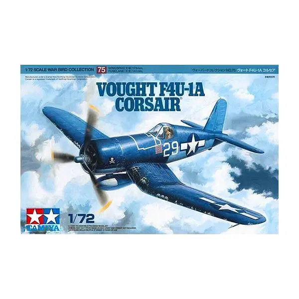 Avión Vought F4U 1A Corsair Tamiya-60775 | Potente Avión de Combate - 1