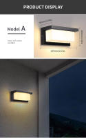 Lámpara De Pared Exterior LED Con Sensor De Movimiento Moderna AC85-265V Impermeable IP66 Para Jardín Escaleras Y Cocina - details 4