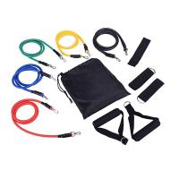 Set De 11 Pzas De Bandas De Resistencia TPE Con Anclaje De Puerta Manijas Y Correa Para Entrenamiento Elasticidad Adecuado Para Piernas Cintura Y Muslos - details 1