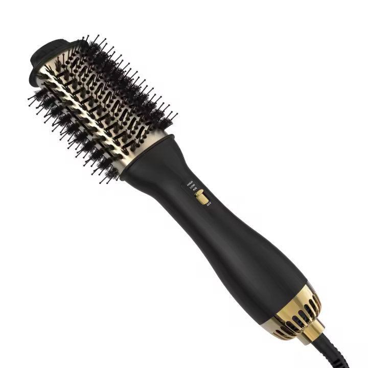 LISAPRO One-Step Hot Air Brush Volumizer plus 2.0 Secador De Pelo Y Estilizador Negro Dorado Rizador De Cabello Con Cepillo - 1