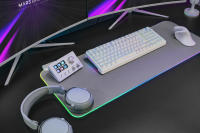 Mars Gaming MKPRO, Teclado Mecánico Gaming Completo, RGB Chroma, Switches Hot-Swap Mecánicos, Antighosting, Rueda de Control, Software Avanzado, Multiplataforma, Switch Silent , Idioma Español, Francés, Portugués, Italiano o Americano, Blanco - details 1