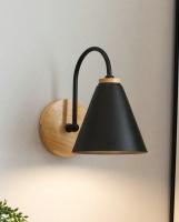Lámpara De Pared Moderna Nórdica Para Baño Y Cocina Iluminación De Vestíbulo Y Estudio Acero Y Madera Blanco Y Negro Montaje En Pared - details 4