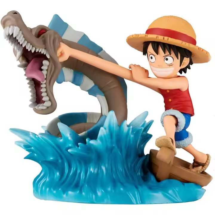Figura Monkey D Luffy vs Local Sea Monster Log Stories One Piece 7cm. Figura coleccionable con acabados detallados. Perfecta para fans y coleccionistas de ediciones especiales. - 1