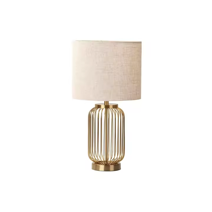 Adda Home Lámpara Sobremesa Metal Dorado 31x31x58 Cm - Estilo y Elegancia - 1