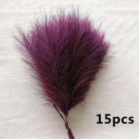 15pcs Bouquet De Pampas Artificial Para Decoración De Casamiento Y Fiestas DIY Flores De Planta Falsa Para Vaso Decorativo - details 14