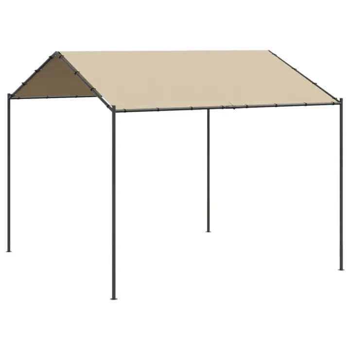 VidaXL Carpa Merlo acero y tela beige 2,6x4x3 m - 1