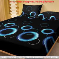 Sábana Redonda Moderna Y Sencilla De Tela Mate Con Estampado Geométrico Para Cama Sin Almohadillas Incluidas - Ropa De Cama - details 2
