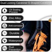 20PCS Hebilla Multifuncional DIY En Forma De S Y 8 Con Ganchito De Bicicleta Hebilla De Aluminio Para Bolsa Dos Caras Llave De Cadenas Práctica - details 4