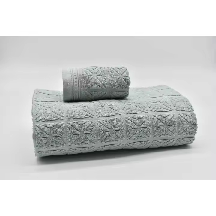 JUEGO DE 3 TOALLAS T1662C VERDE VIDAL HOME - 1