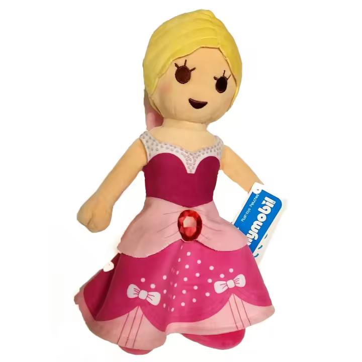 PLAYMOBIL - PELUCHE PRINCESA EDICIÓN EXCLUSIVA 30CM, TIENDA CON LICENCIA OFICIAL, ALGODÓN, DE TACTO MUY SUAVE Y BLANDITO, APTO PARA TODAS LAS EDADES - 1
