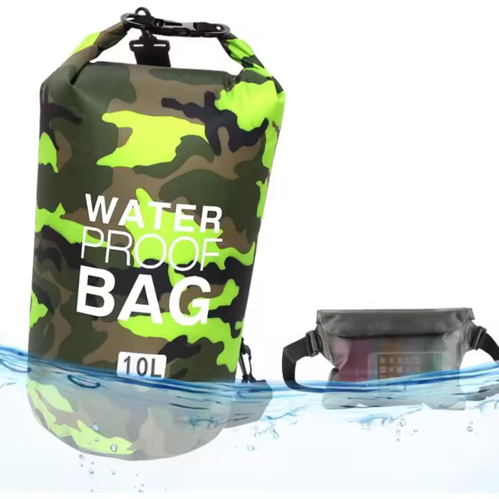 Bolsa seca impermeable, mochila flotante, bolsa de playa, bolsa seca liviana para playa, paseos en bote, pesca, kayak, natación, rafting, camping 10L 20L 30L - 1