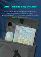 Teclado Inalámbrico Bluetooth Para Tableta Android iOS Windows Con Iluminación RGB Teclado Ratón Compatible Con iPad Y Teléfono - details 6