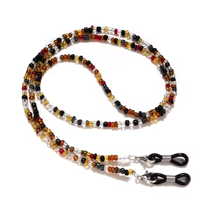 Cadenas De Gafas De Moda Para Mujer Con Cristales De Perla Cadena De Sol Para Lentes Cord Delgada De 70cm Accesorio De Gafas - 1