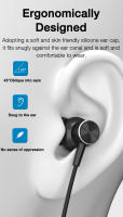 Auriculares Inalámbricos EARDECO Bluetooth 5.3 Con Cuello Estilo Deportivo Impermeables TWS Micrófono Recargable Para Videojuegos Y Música - details 7