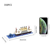 Juguete De Construcción De Partículas Micro Titanic Barco Crucero Puzzle Para Niños Modelo Grande De Barco Unisex Sin Batería - details 8