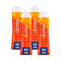 Durex - Lote de 4 botes - Lubricante Efecto Calor 50ml, Diversión, Sexo Seguro - details 0