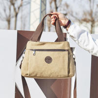 Nueva Bandolera Multifuncional Para Mujer Bolsa De Hombro Mensajera De Lona Con Gran Capacidad Estilo Casual Para Todas Las Occasiones - details 10