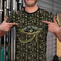 Camiseta Unisex De Estampado 3D BJU Ancient Egypt Estilo Casual Manga Corta Transpirable Para Viajes Y Uso Diario - details 24
