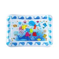 Tapete de agua para bebé, tapete de juego acuático sin BPA, juguetes para bebés de 3 a 6 a 9 meses, tapete inflable para el tiempo boca abajo, actividades divertidas para estimular el crecimiento de su bebé, juguete para niños Ocean - details 4