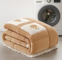 Juego de ropa de cama de 8 piezas edredón grueso con relleno y fundas de cojines para cama matrimonio - details 0