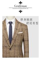 Chaleco Masculino De Negocios Moda Casual Profesional Traje Slim-fit Para Bodas Estilo Británico Abierto Completo Talla Regular - details 2