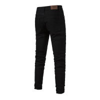 Pantalones rectos microelásticos informales de moda lavados de mezclilla personalizados para hombres nuevos de primavera y otoño - details 12