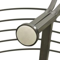 vidaXL Banco para árbol de jardín semicircular acero 160 cm - details 5