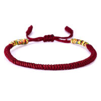 Pulsera Ajustable De Hilo Rojo Para Mujeres Y Hombres Hecha a Mano Con Nudos Budistas De Tíbet Pulsera De Oración De Sueños Joyería De Amistad Regalo - details 17